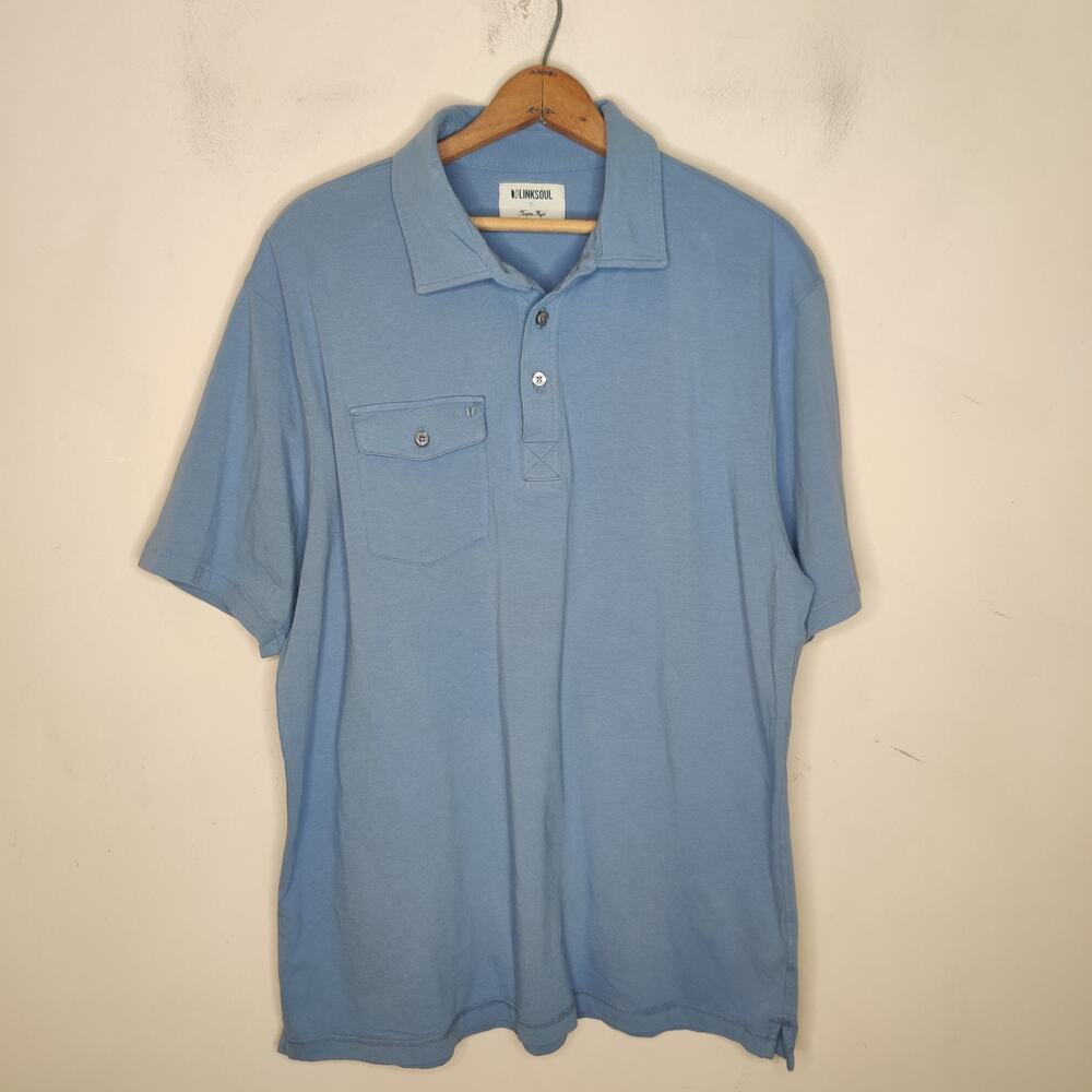 Linksoul Light Blue Men's Polo Shirt